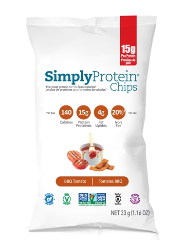 Picture of Simply Protein Simply Protein Chips, BBQ Tomato 33g