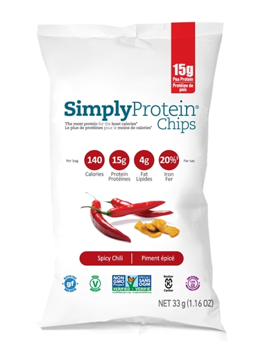 Picture of Simply Protein Simply Protein Chips, Spicy Chili 33g
