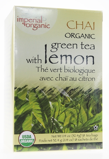 Picture of Uncle Lee's Tea Uncle Lee's Tea Imperial Organic, Green Tea Chai with Lemon 18 Bags
