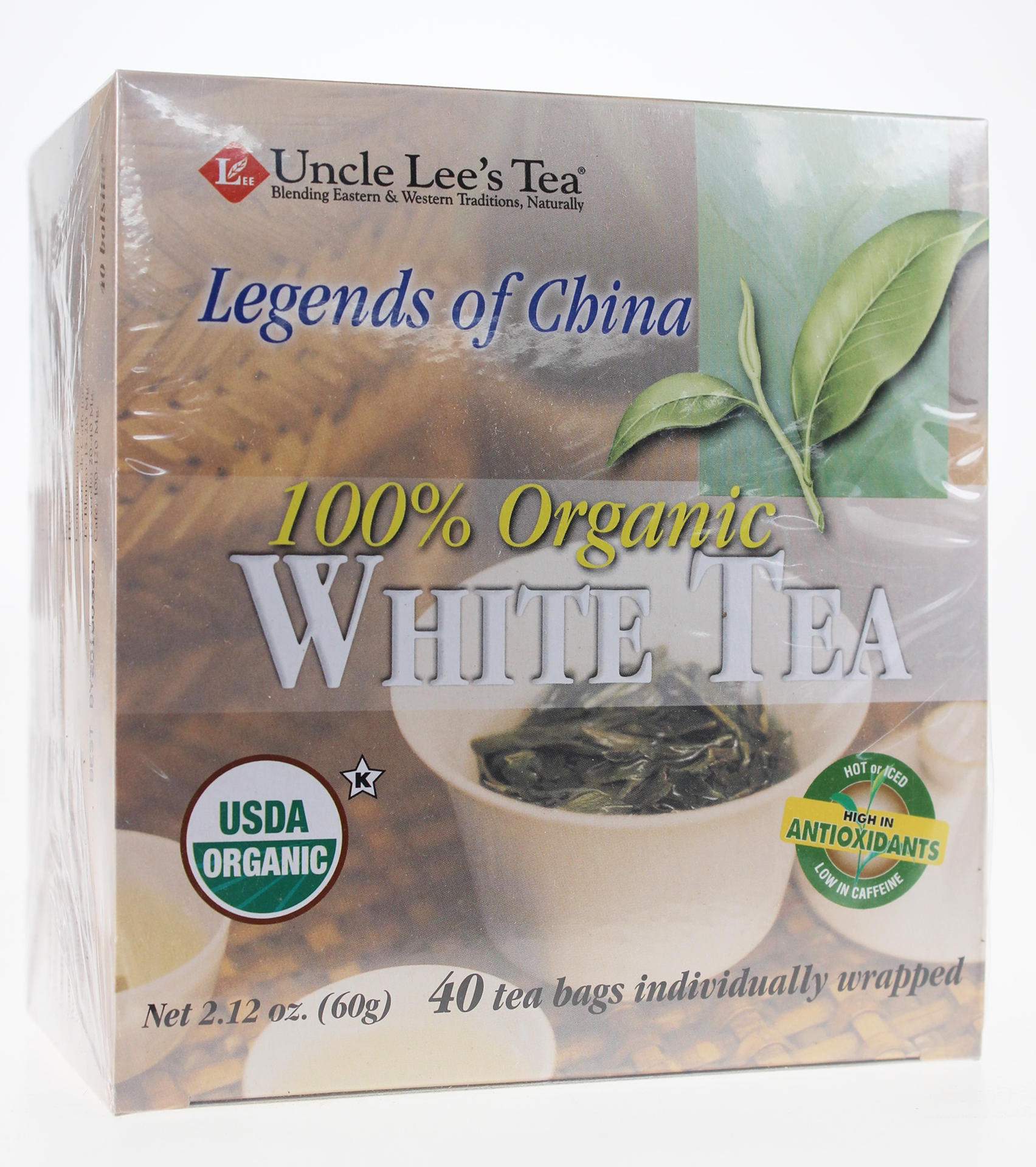 Uncle Lee's Tea Legends of China Organic White Tea, 40 Bags BuyWell
