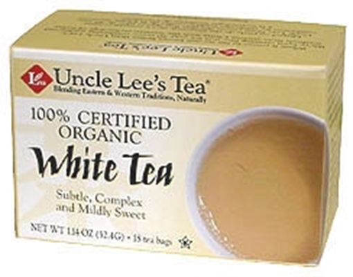Picture of Uncle Lee's Tea Uncle Lee's Tea Organic White Tea, 18 Bags