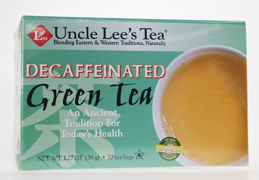 Picture of Uncle Lee's Tea Uncle Lee's Tea Decaffeinated Green Tea, 20 Bags