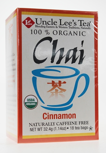 Picture of Uncle Lee's Tea Uncle Lee's Tea Organic Chai Cinnamon, 18 Bags