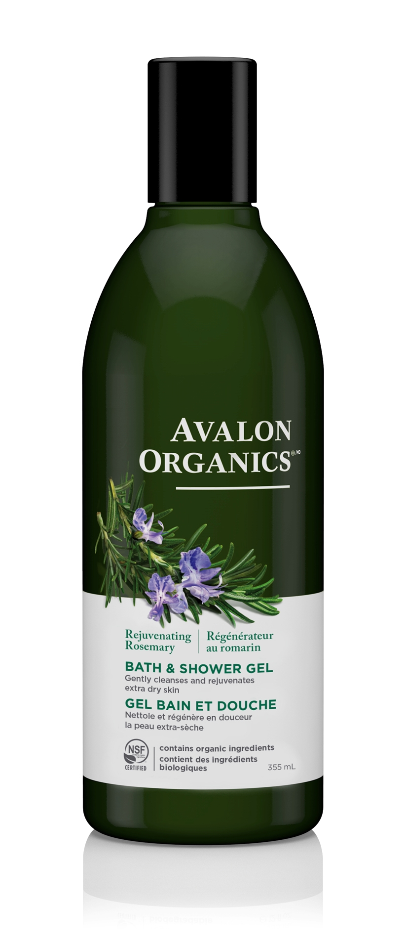 Avalon Organics Rosemary Bath & Shower Gel, 355ml