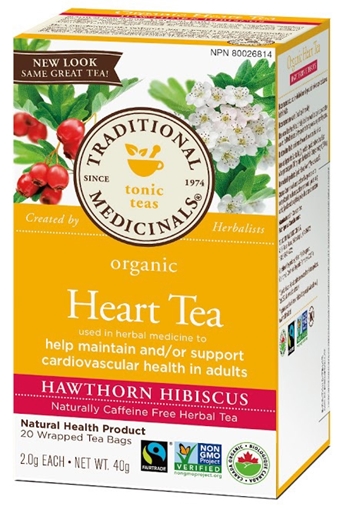 Picture of Traditional Medicinals Traditional Medicinals Organic Heart Tea with Hawthorn, 20 Bags