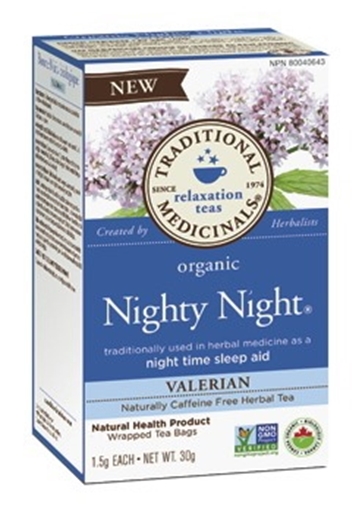 Picture of Traditional Medicinals Traditional Medicinals Organic Nighty Night Valerian, 20 Bags