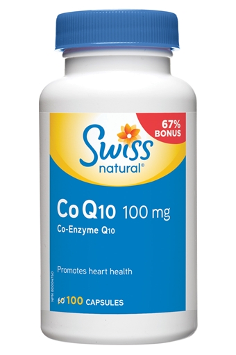 Picture of Swiss Natural Swiss Natural Co Q10 (Co-Enzyme Q10)100mg Bonus, 100 Capsules