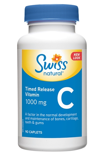 Picture of Swiss Natural Swiss Natural Vitamin C Timed Release 1000mg, 90 Caplets