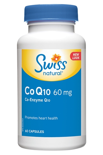 Picture of Swiss Natural Swiss Natural Co Q10 (Co-Enzyme Q10) 60mg, 60 Tablets