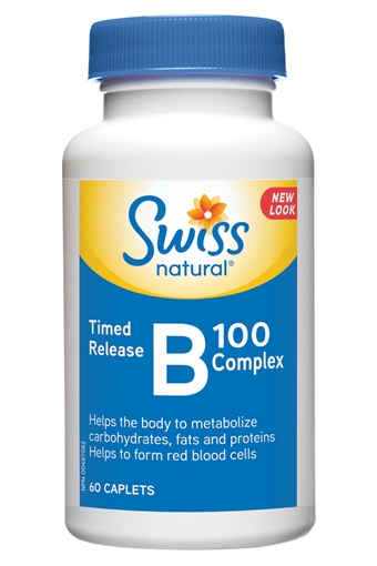 Picture of Swiss Natural Swiss Natural B100 Complex Timed Release, 60 Caplets