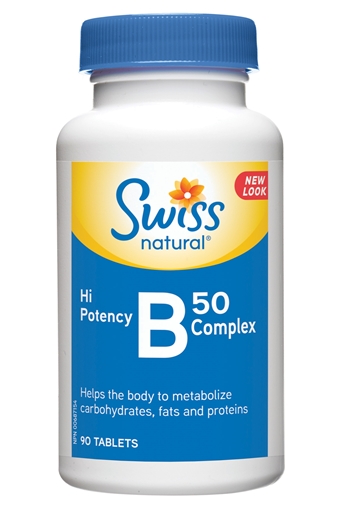 Picture of Swiss Natural Swiss Natural B50 Complex Hi Potency, 90 Tablets