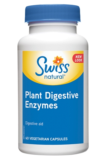 Picture of Swiss Natural Swiss Natural Plant Digestive Enzymes, 60 Vegetable Capsules