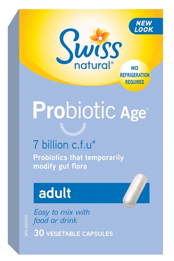 Picture of Swiss Natural Swiss Natural Probiotic Age® Adult, 30 Vegetable Capsules