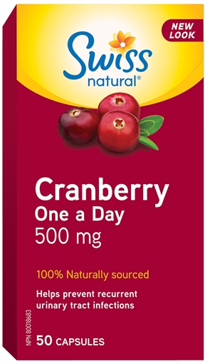 Picture of Swiss Natural Swiss Natural Cranberry One A Day 500mg, 50 Capsules