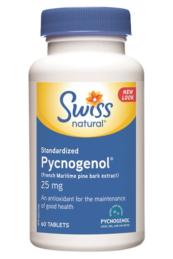 Picture of Swiss Natural Swiss Natural Pycnogenol® Standardized 25mg, 60 Tablets