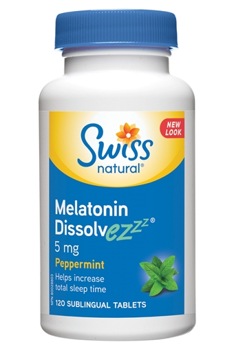 Picture of Swiss Natural Swiss Natural Melatonin Dissolvezzz 5mg, 120 Tablets
