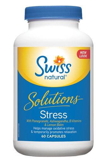 Picture of Swiss Natural Swiss Natural Solutions Stress, 60 Capsules