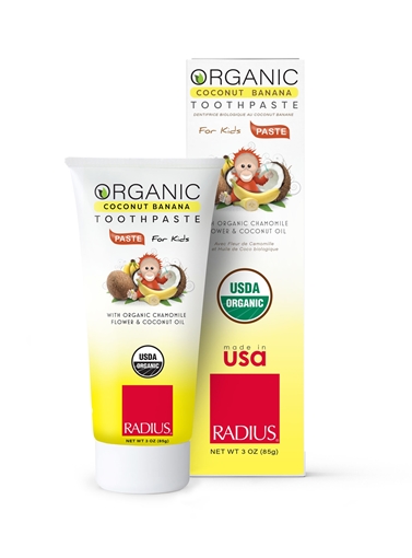 Picture of Radius Corporation Radius USDA Organic Children's Toothpaste, Coconut Banana 85g