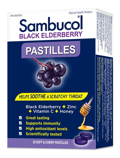 Picture of Sambucol® Sambucol Pastilles, Black Elderberry 20ct