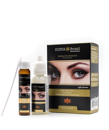 Picture of Surya Brasil Surya Brasil Henna for Eyebrows, Light Brown 3g