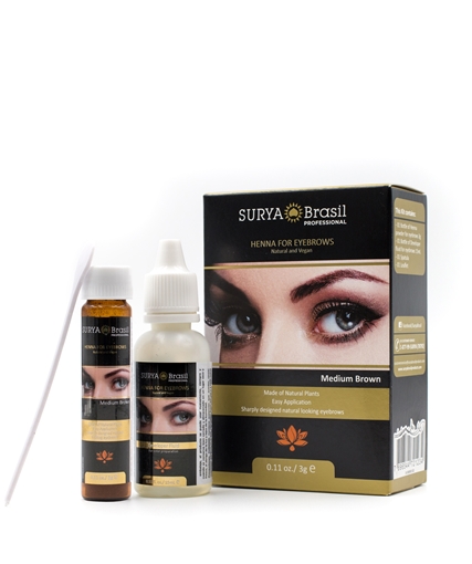 Picture of Surya Brasil Surya Brasil Henna for Eyebrows, Medium Brown 3g