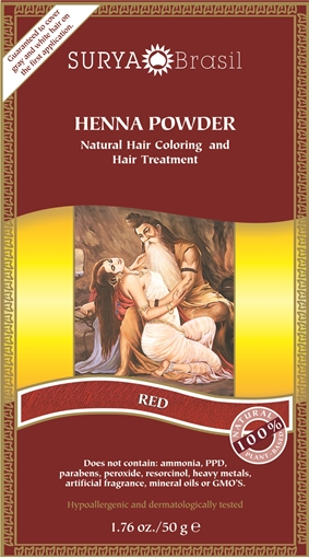 Picture of Surya Brasil Surya Brasil Henna Powder, Red 50g