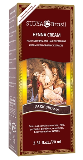 Picture of Surya Brasil Surya Brasil Henna Cream, Dark Brown 70ml