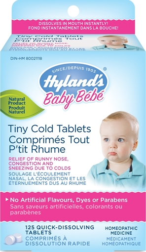 Picture of Hyland's Hyland's Tiny cold Tablets, 125tabs