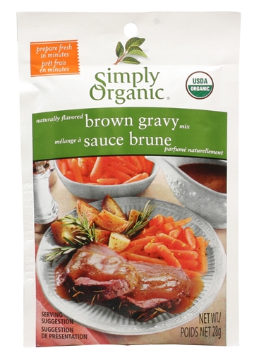 Picture of Simply Organic Simply Organic Brown Gravy Seasoning Mix, 28g