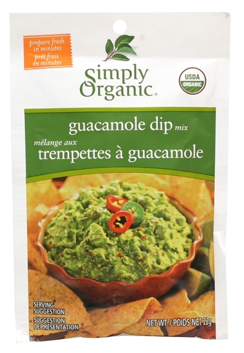 Picture of Simply Organic Simply Organic Guacamole Dip Mix, 22g