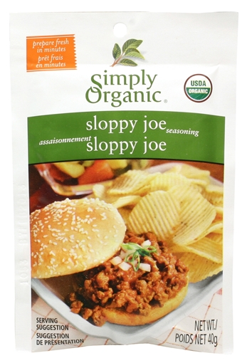 Picture of Simply Organic Simply Organic Sloppy Joe Seasoning Mix, 40g