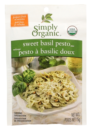 Picture of Simply Organic Simply Organic Sweet Basil Pesto Seasoning Mix, 15g