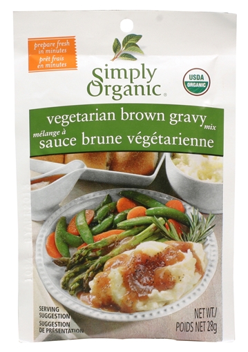 Picture of Simply Organic Simply Organic Vegetarian Brown Gravy Mix, 28g