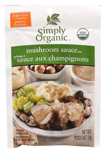 Picture of Simply Organic Simply Organic Wild Mushroom Sauce Seasoning Mix, 24g