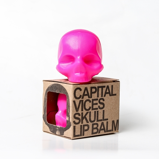 Picture of Rebels Refinery Rebels Refinery Skull Mint Lip Balm, Pink 5.5g