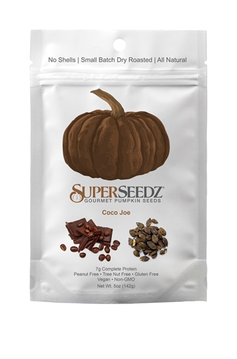 Picture of SuperSeedz SuperSeedz Gourmet Pumpkin Seeds, Coco Joe 142g
