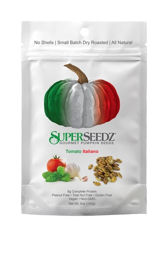 Picture of SuperSeedz SuperSeedz Gourmet Pumpkin Seeds, Tomato Italiano 142g