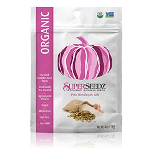 Picture of SuperSeedz SuperSeedz Gourmet Pumpkin Seeds, Organic Pink Himalayan Salt 113g