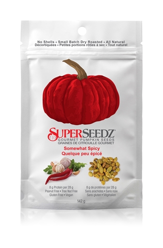 Picture of SuperSeedz SuperSeedz Gourmet Pumpkin Seeds, Somewhat Spicy 142g