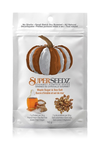 Picture of SuperSeedz SuperSeedz Gourmet Pumpkin Seeds, Maple Sugar & Sea Salt 142g