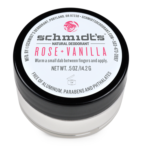 Picture of Schmidt’s Naturals Schmidt's Naturals Jar Deodorant Rose and Vanilla Deodorant, Travel Size 14g