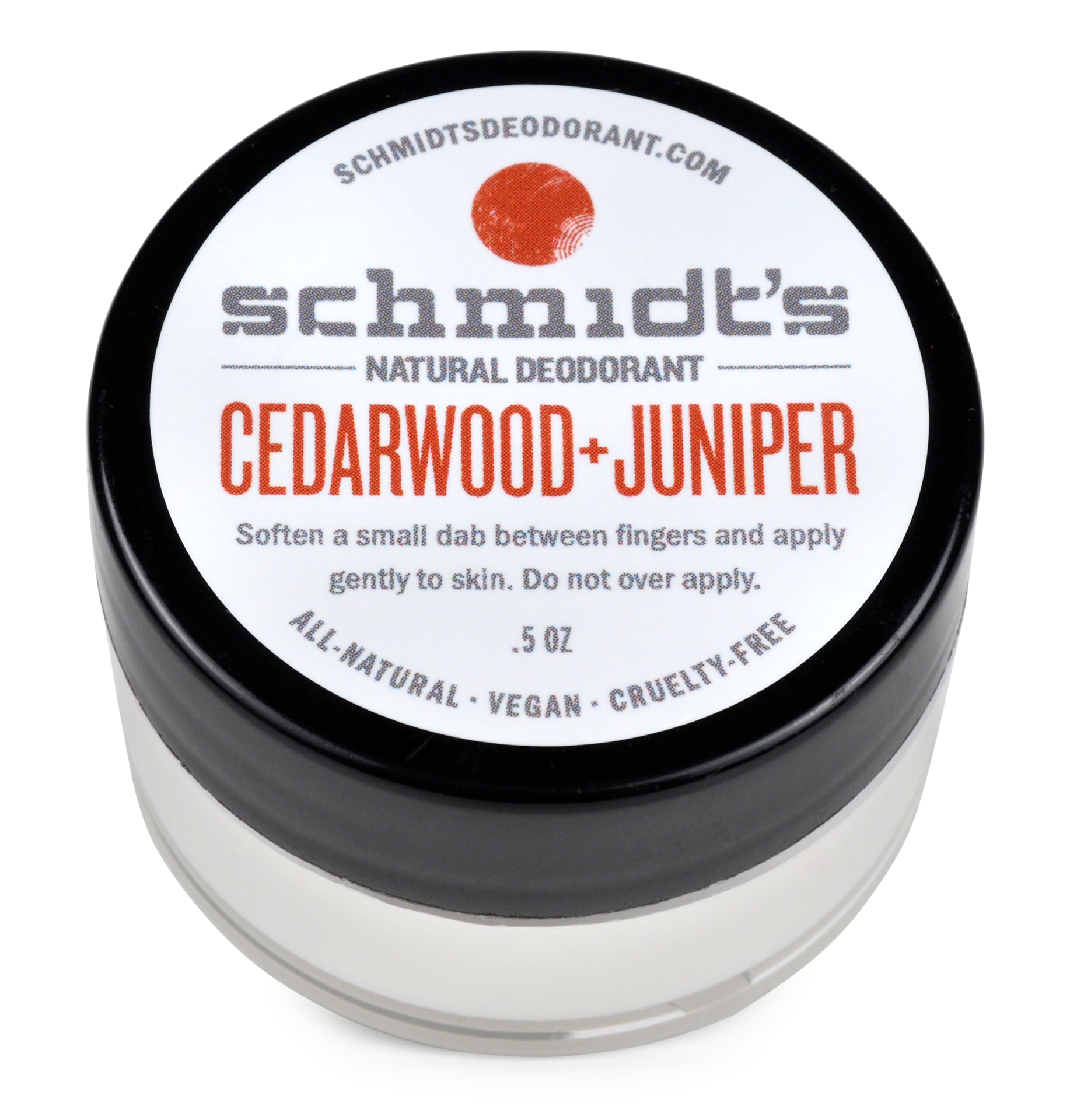 Schmidt's Naturals Cedarwood and Juniper Deodorant, Travel
