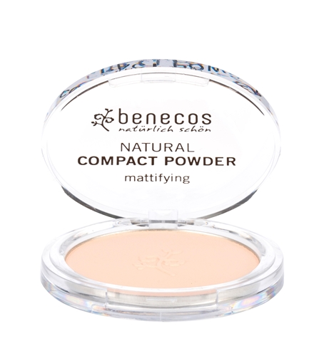 Picture of Benecos Benecos Natural Mattifying Compact Powder, Porcelain 9g