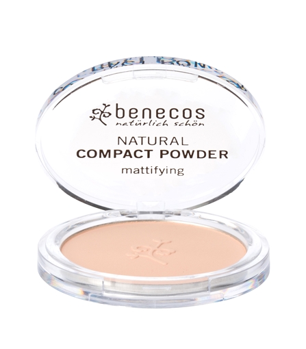 Picture of Benecos Benecos Natural Mattifying Compact Powder, Sand 9g
