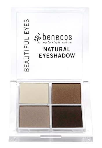 Picture of Benecos Benecos Natural Quattro Eyeshadow, Coffee & Cream 4.8g