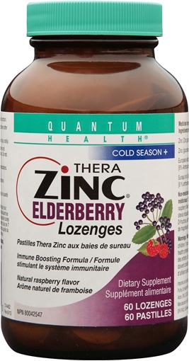 Picture of Quantum Quantum Thera Zinc Elderberry Lozenges, 60 count