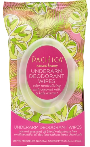 Picture of Pacifica Coconut & Kale Deodorant Wipes, 30 Count