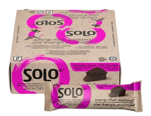 Picture of Solo GI Nutrition Solo Bar, Chocolate Charger 12x50g