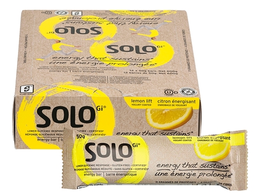 Picture of Solo GI Nutrition Solo Bar, Lemon Lift 12x50g