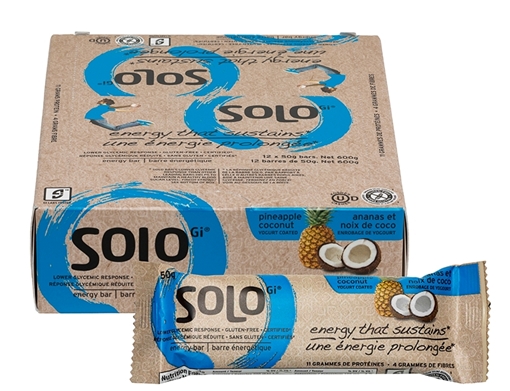Picture of Solo GI Nutrition Solo Bar, Pineapple Coconut 12x50g